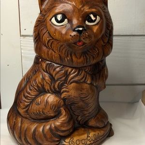 TREASURE CRAFT Cat Kitten on Pillow Cookie Jar ‘68